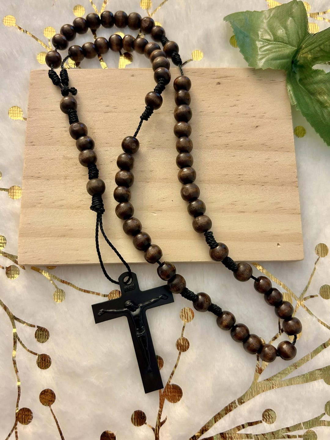 Wooden Bead Rosary - Etsy