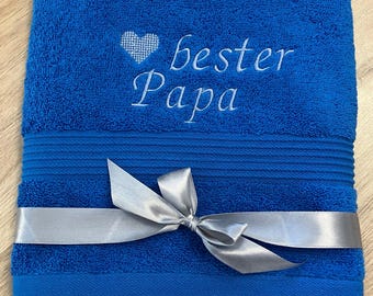 Gepersonaliseerde handdoek, handdoek met naam, cadeau voor hem, cadeau voor haar, cadeau voor beste vriend(in), paascadeau, saunahanddoek