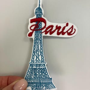 Patches Paris Frankreich Aufnäher, Reise patch, Paris Geschenk, Eiffeltower Patches, besticktes Aufbügelbild, Vintage, french