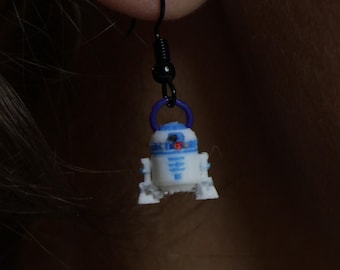 R2D2 Earrings - Fun 3D Printed Star Wars Collectible