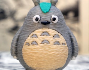 Totoro Schlüsselanhänger Charm | Spaß 3D Gedruckt Studio Ghibli Sammlerstück | Kawaii Anime Fan Geschenk | Perfekte süße Figur | Mini Key Accessoire Geschenk