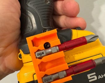 Dewalt Drill Bit Holder - 2 PACK - Compact, Secure Storage for Drill Bits - Fits Dewalt Tools - Multi Color