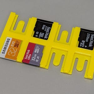 Organizzatore sottile per schede Micro SD - Archiviazione compatta per 8 schede - Supporto per schede di memoria sicuro - Multicolore