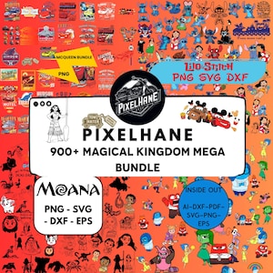 900+ Disney Mega Bundle, Cars McQueen Png Bundle, Moana, Lilo & Stitch Png, Inside Out, Cartoon Clipart, Disney Mega Bundle, Disney Digital