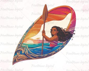 Moana PNG Bundle: Island Princess & Bow (Digital Download)