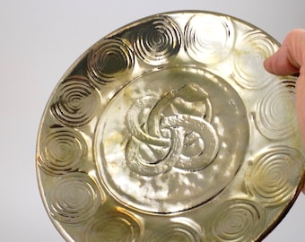 Oroboros Orobouros Snake Raku Offering Bowl Handmade Ceramic Pottery