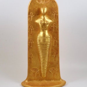Egyptian Nile Goddess Sculpture in Clay
