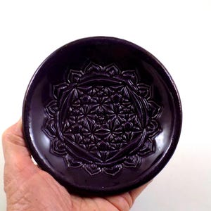 Pentagram Offering Bowl Handmade Ceramic Pottery