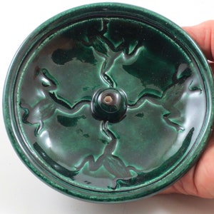 Frog Incense Burner in Forest Green