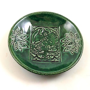Goddess Tara Offering  Bowl Handmade  Ceramic Pottery