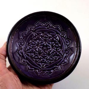 Pentagram Offering Bowl Handmade Ceramic Pottery