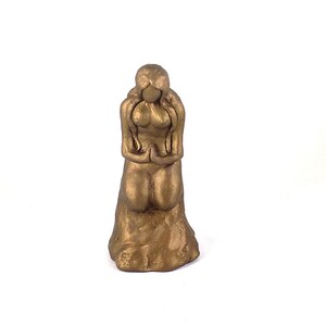 Goddess Sculpture -Praying for World Peace- Handmade -Ceramic Pottery