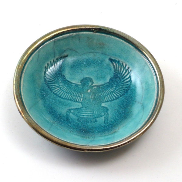 Egyptian Goddess Isis Offering  Bowl Handmade Ceramic