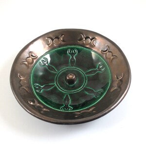 Incense Burner Nile Goddess Handmade Raku Pottery