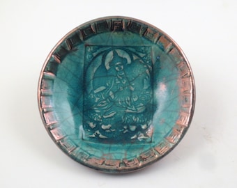 Goddess Tara Raku Offering Bowl