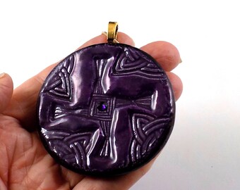 St. Bridget's Cross Ceramic Pendant