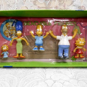 The Simpsons Bendable Figures - Etsy