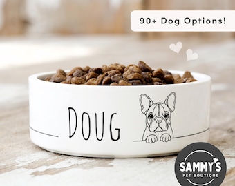 Personalized Dog Bowls with Name, perfect for Custom Dog Gifts or a Gift for Dog Lovers