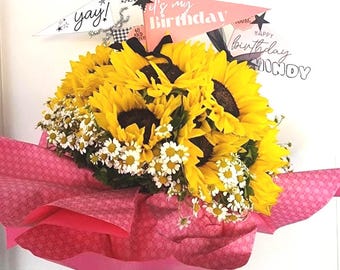 Printable Birthday Gift Flags: DIY Party Decor (Digital Download PNG File)