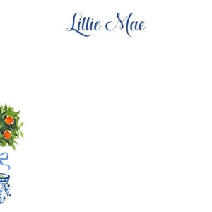 Citrus Topiary Notecard, Stationery