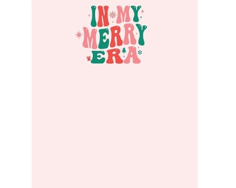 In My MERRY Era Notepad