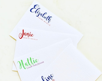 Camp Notes / Stationery - ANY CAMP NAME - Personalized - You choose colors