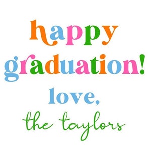 Graduation Sticker, Gift Tag, HAPPY GRADUATION, CONGRATULATIONS image 2