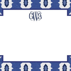 Navy Ikat Stationery, Notecards, Invitation Set - Etsy