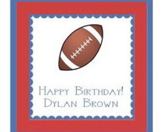 Football  / Sports Gift Sticker, Enclosure Card, Book Plate or Address Label