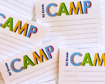 CAMP Notepads - Blues - READY to SHIP - Camp Care Package, Camp Notes