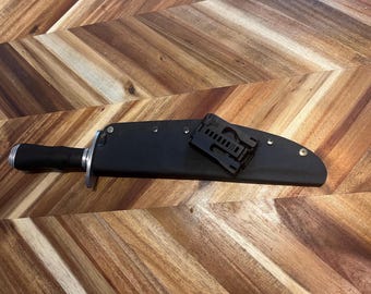 Custom Kydex Sheath for Cold steel Natchez Bowie or the Laredo Bowie with Tek-Lock