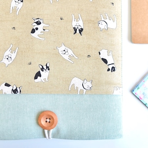 Cute Dog Kindle Cover, Padded with Pocket (Customizable)