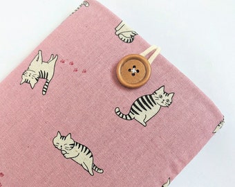 iPhone Sleeve, iPhone 15 / 14 / 13 / 12 / 11 / XS Pro, Max Plus, Custom Size, Padded Phone Cover Case - Cats Napping and Playing