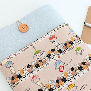 Cute Claw Cats, Custom Fit (Up to 16&quot;) UFO Catcher Laptop MacBook Air, Pro Sleeve by Bertie&#39;s Closet