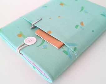 Laptop Cover, Gold Accent MacBook Air or Pro Laptop Case 13 inch - 15.6" Laptop Sleeve - Aquamarine and Lavender