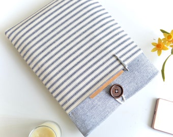 Protective Blue Stripe Kindle Case | Fits Paperwhite, Colorsoft, Oasis, Kobo Clara BW, Libra Colour, Fire Tablets