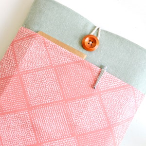 Laptop Case, Custom Fit Laptop Sleeve 11, 13, 15.6 inch, MacBook, Chromebook, Surface Pro Laptop Case - Coral Damask