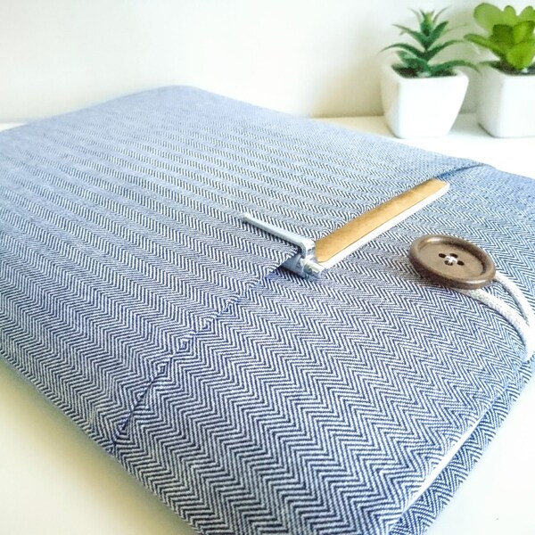 IPad Pro Case, funda iPad, iPad Air 2 Case Custom Fit iPad Cover para Tablets, Nuevo iPad Pro 11", 12.9", Funda de manga con bolsillo - Herringbone