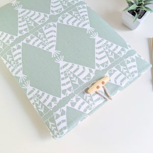 Teepee Sage Green Padded MacBook Air, Pro, Custom Fit Laptop Sleeve