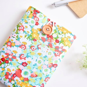 Floral iPhone Sleeve, Padded Fabric Phone Sleeve - Whimsical Flower