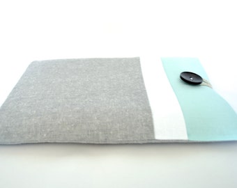 Housse pour ordinateur portable 14 pouces, coque pour ordinateur 15,6 pouces, MacBook Pro 13,3 pouces, écran Retina 15,4 pouces pour nouveau MacBook Pro - Gris aqua