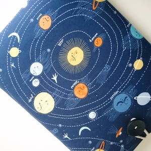 Space Laptop Sleeve 13 inch to 15.6 inch, Custom Size, Surface Pro Case 12.3, Padded Custom Size Laptop Cover Planets image 4