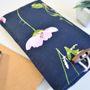 Floral iPhone Sleeve, Padded Fabric Phone Sleeve, iPhone 16, 15, 14, Pro, Max, Plus - Whimsical Flower