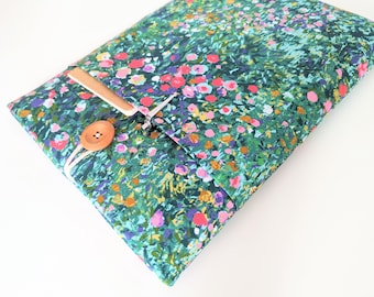 MacBook Case, MacBook Pro / Air 13", 14", 15" 16" Laptop Case Custom Fit Padded Sleeve - Painterly Petals