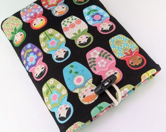 Matryoshka Kindle Case, Kindle Voyage, Kindle Paperwhite, Basic Kindle 6 inch Cover, Custom Size Tablet, eReader Padded Sleeve