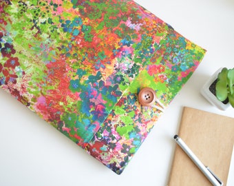 iPad Hülle, Custom Fit Tablet Hülle, 10.4" 10.9", Apple iPad Pro Cover 11" 12.9", gepolstert für jedes iPad oder Tablet - Floral Farben