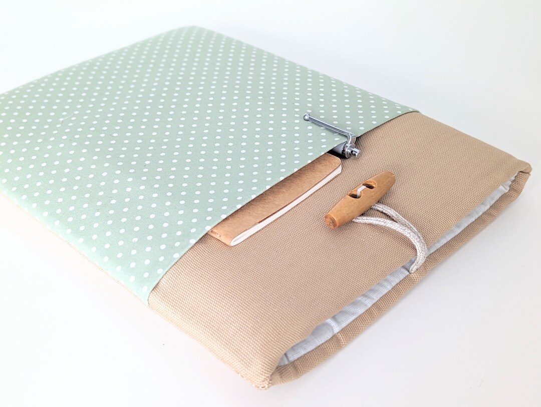 Custom Size Laptop Sleeve, MacBook Pro, Air Cover Padded W/ Pocket Sage