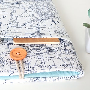 Funda para portátil, personalizada, para cualquier ordenador, portátil, Chromebook o MacBook de hasta 16 pulgadas, con acolchado y bolsillo - Aviación