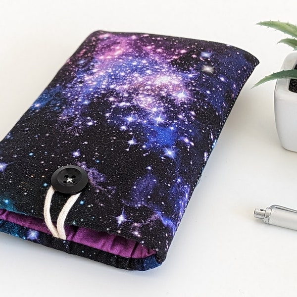 iPhone Sleeve, iPhone 15 Pro Max Case, Pixel 7 Pro, 6A Phone Case, Padded Phone Case - Celestial Galaxy