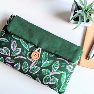 Phone Case, Apple iPhone Sleeve, Samsung Galaxy S23, Plus, Ultra, Custom Sizes Available, Padded, Fabric Pouch - Rubber Plant